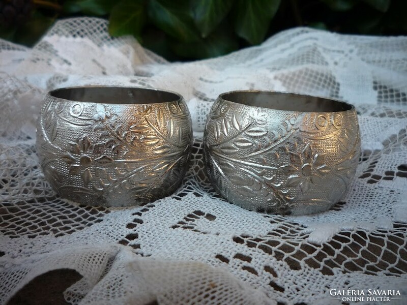 Silver-plated napkin ring - 2 pcs