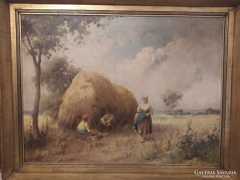 Painting by Ágoston Carpenter in excellent condition