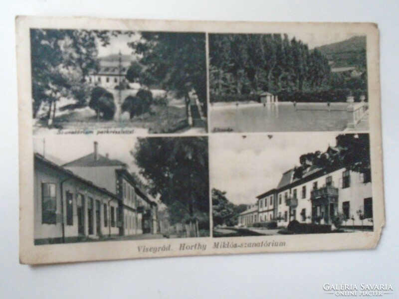 D195405 old postcard Visegrád Miklós Horthy Sanatorium 1938