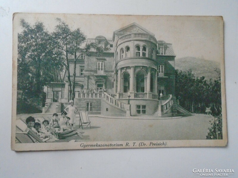 D195419 old postcard Budapest children's sanatorium r.T. Dr. Preisch - zugliget i. 1930K