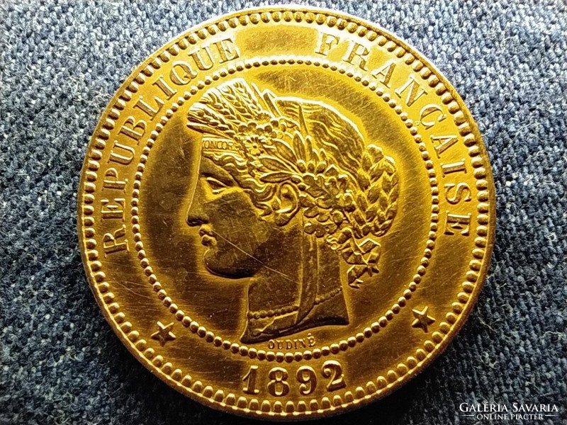 Franciaország Harmadik Köztársaság 10 Centimes 1892 A (id59194)