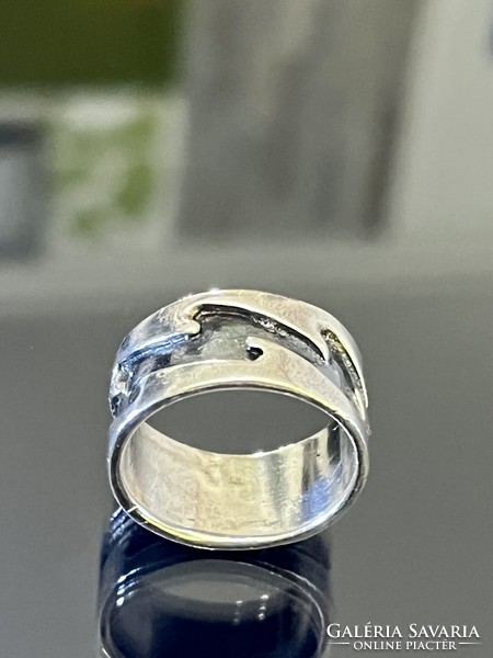 Tömör ezüst gyűrű