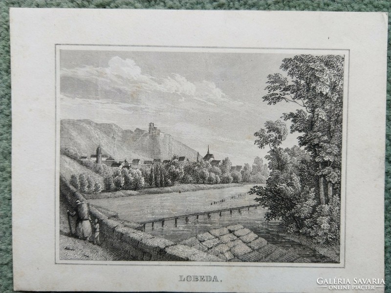 Lobeda. Eredeti acelmetszet ca.1835