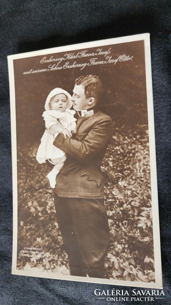 Cca. 1912 UTOLSÓ MAGYAR KIRÁLY IV. KÁROLY FELVÉTELKOR FŐHERCEG + OTTÓ HERCEG KORABELI FOTÓ - FOTÓLAP