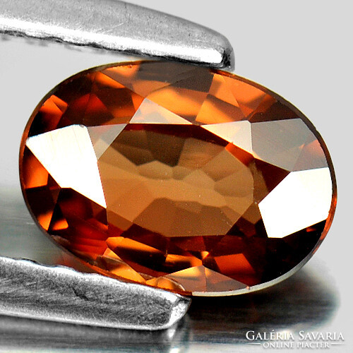 Amazing! Real, 100% product. Imperial cognac zircon gemstone 0.89ct! (Vvs)! Its value: HUF 48,900!!!