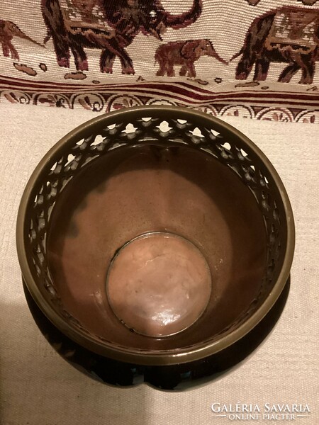 Zsolnay eozin glazed porcelain bowl