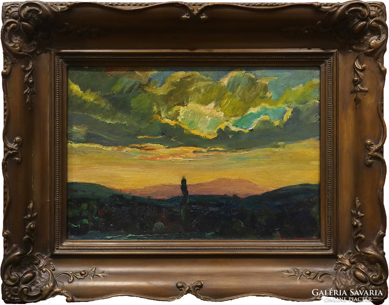 János Cs. Gál - sunset (1955)