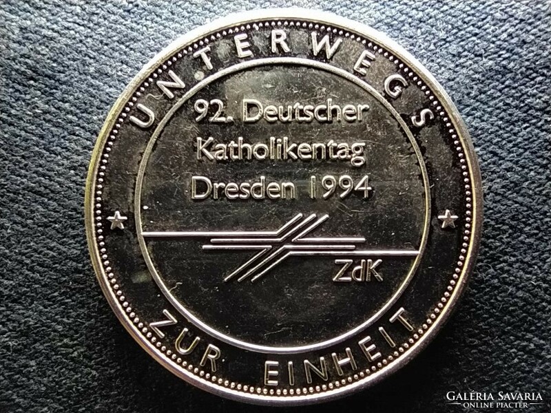 92. német katolikus nap .999 ezüst emlékérem 1994 40mm 20g PP (id69447)