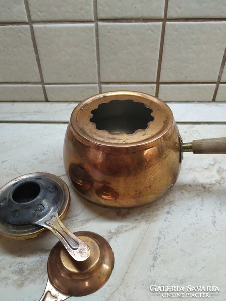 Copper fondue pot for sale!