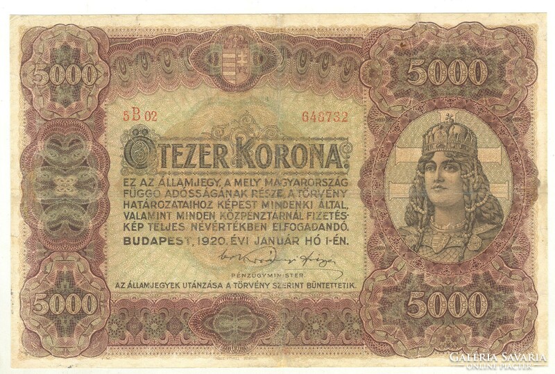 5000 korona 1920 2.
