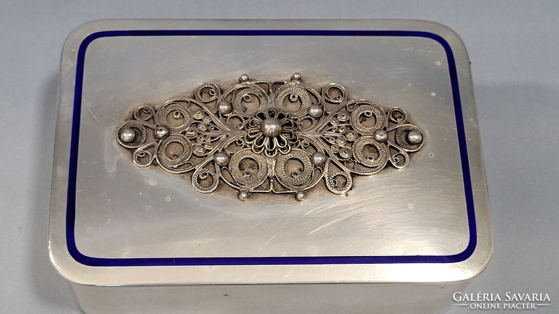 Gyönyörű szép antik ezüst doboz