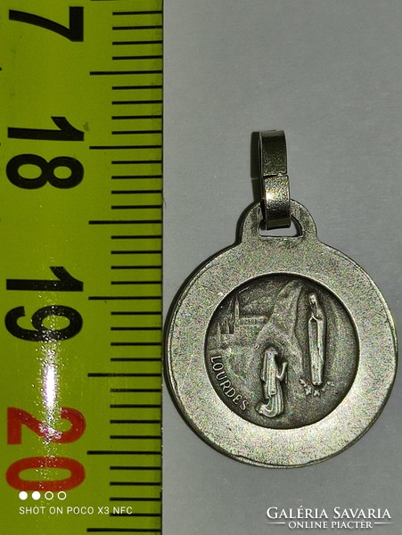 Lourdes lb marked Virgin Mary pendant holy relic