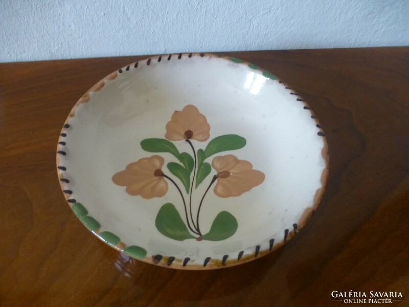 Popular, glazed, ceramic poppy plate