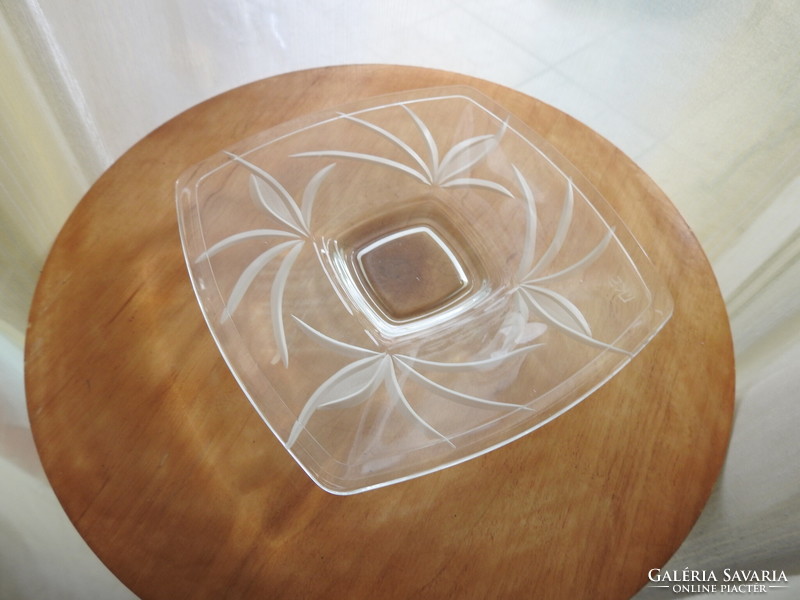 Glass bowl - table center - marked