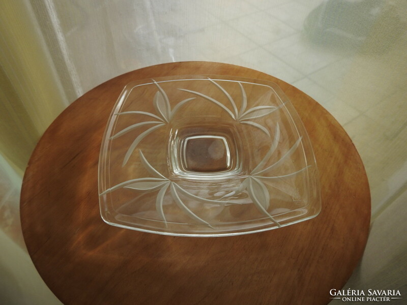 Üveg tál -asztalközép - jelzett