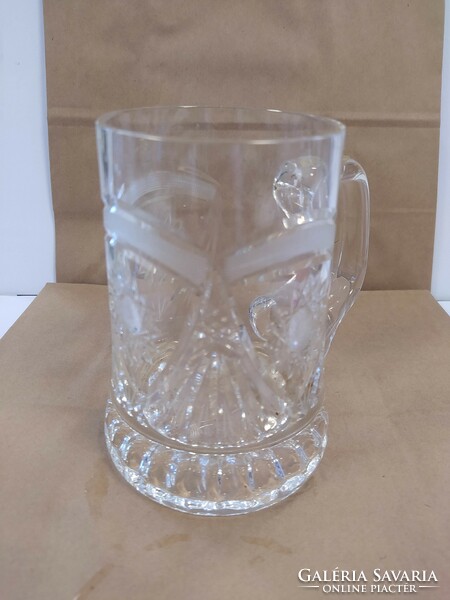 Polished glass jug
