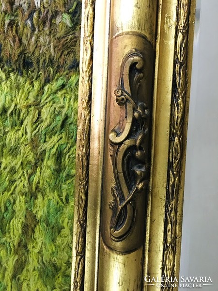 Antique golden Biedermeier mirror - 51175