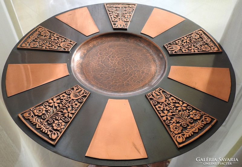 Huge copper / copper art wall plate - wall plate plate