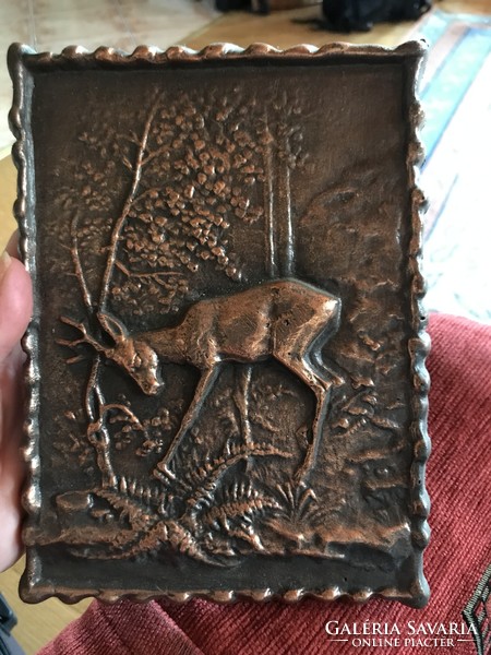 From a hunter's legacy: beautifully crafted copper, deer plaque