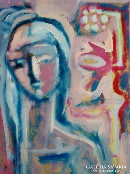 Portré Darmo Éva festménye