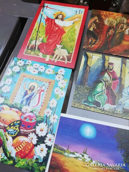 Vallási témájú új képeslapok-üdvözlőlapok 10 db