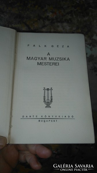 Géza Falk: masters of Hungarian music 1937 dante