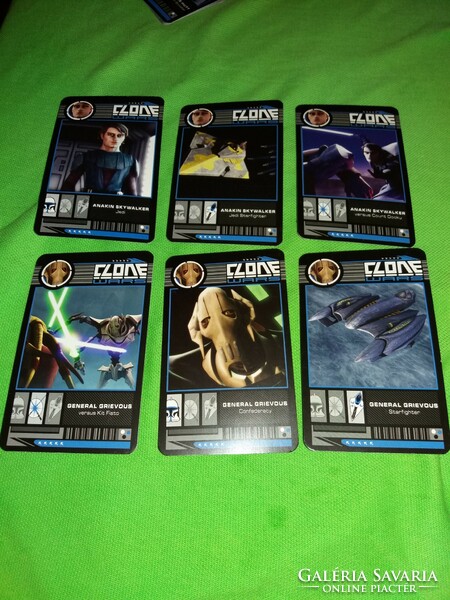Retro STAR WARS klónók harca játék kártya dobozával többféle játéklehetőséggel a képek szerint