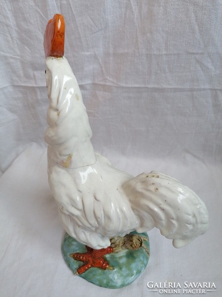 Large ceramic rooster (damaged)