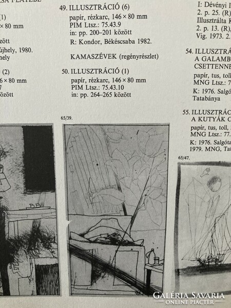 Kondor Béla (1931-1972): Illusztráció, rézkarc a Gyámoltalan hősökhöz, 1965, oeuvre katalógus 65/39