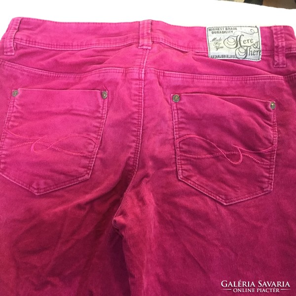 Magenta corduroy pants for girls 164 cm tall