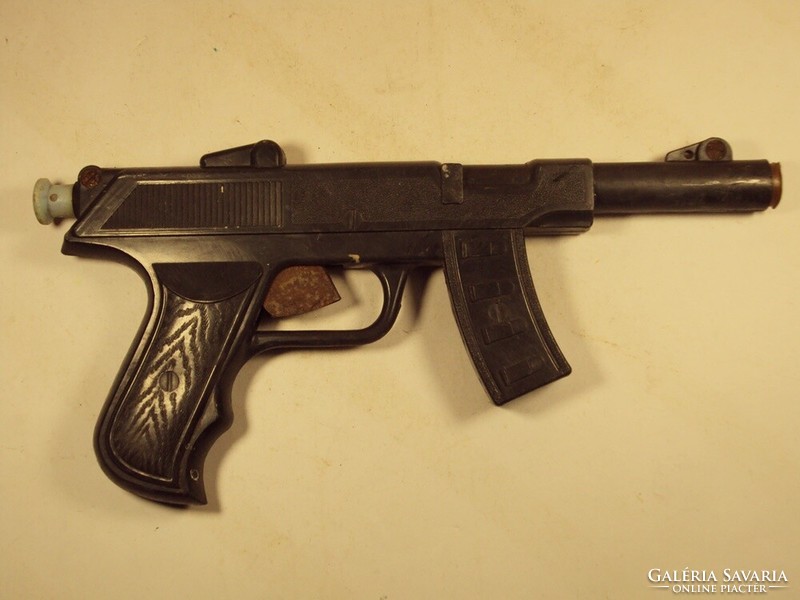 Retro régi játék pisztoly magyar gyártmány felhúzható, működik
