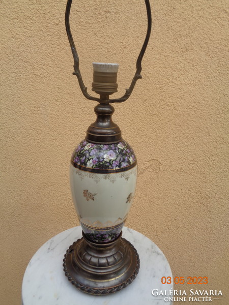 Altwien  éjjeli lámpa  , eredeti réz  porcelán - réz szerelékkel