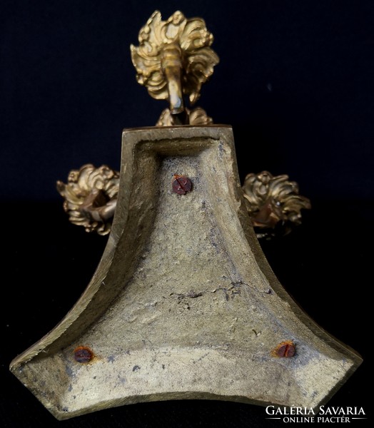 DT/217 – 4 ágú bronz asztali gyertyatartó empire stílusban