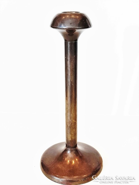 Signed craftsman copper candle holder