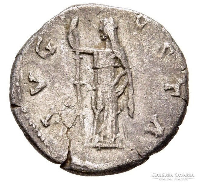 Diva Favstina AD 140 denars Roman Empire Avgvsta silver