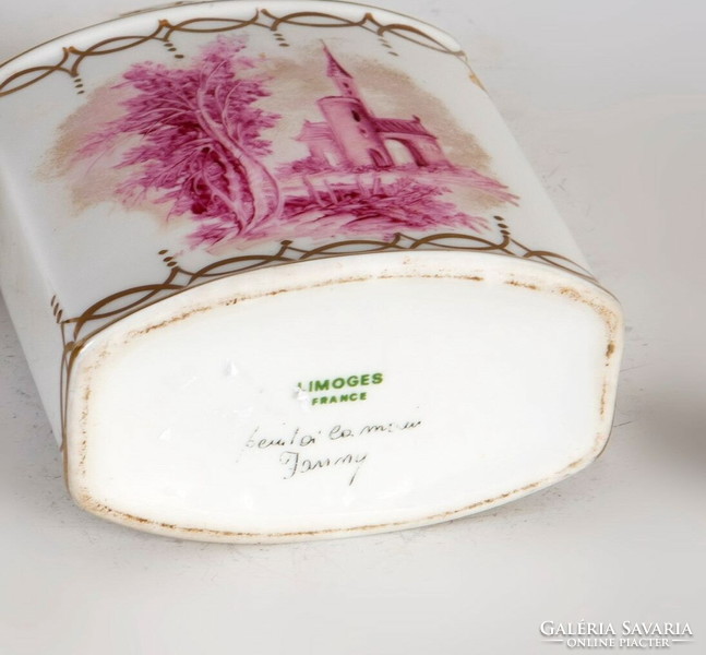 Limoges porcelain tea herb holder