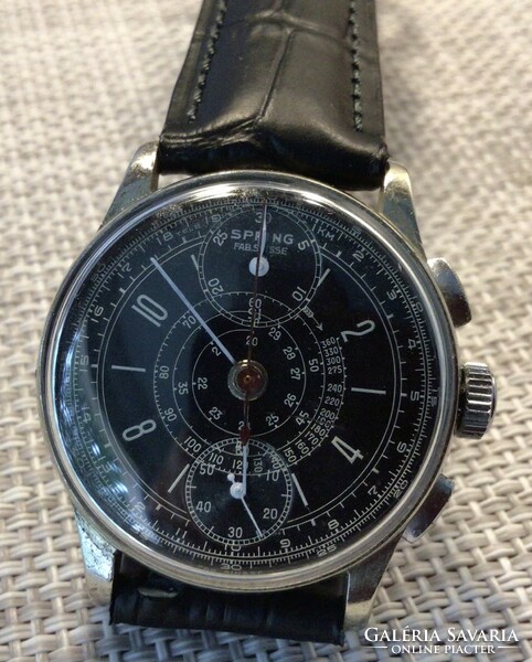Spring Fab.Suisse Tachy-Telemeter Chronograph