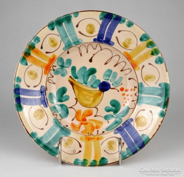 1M411 old bird ceramic wall plate 21 cm
