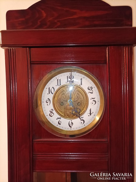 Two heavy Art Nouveau wall clocks