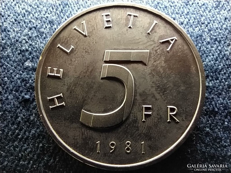 Treaty of Switzerland stans 5 francs 1981 (id61441)