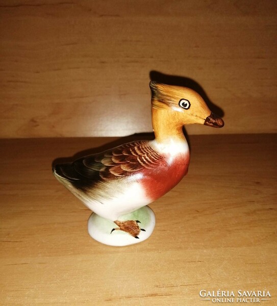 Bodrogkeresztúr ceramic bird figurine 9 cm (po-2)