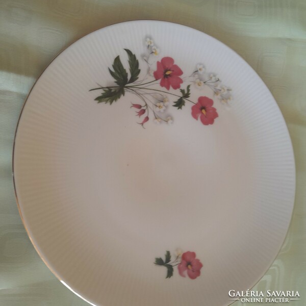 Floral marked plate