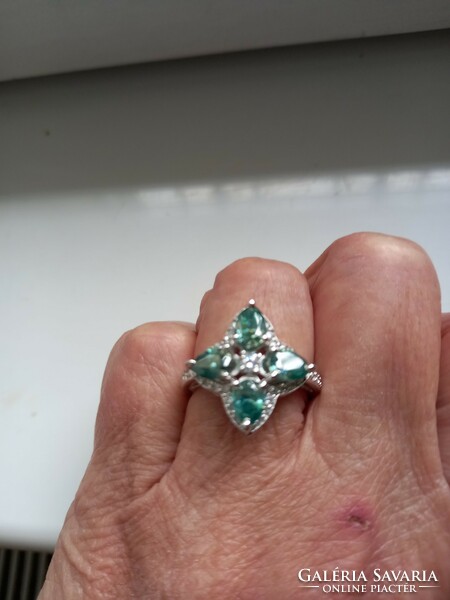 3.16 Ct vvs1 Valodi moissanite diamond 925 sterling silver ring