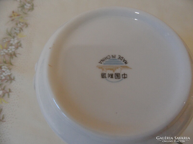 Kínai porcelán virágos kancsó, kiöntő