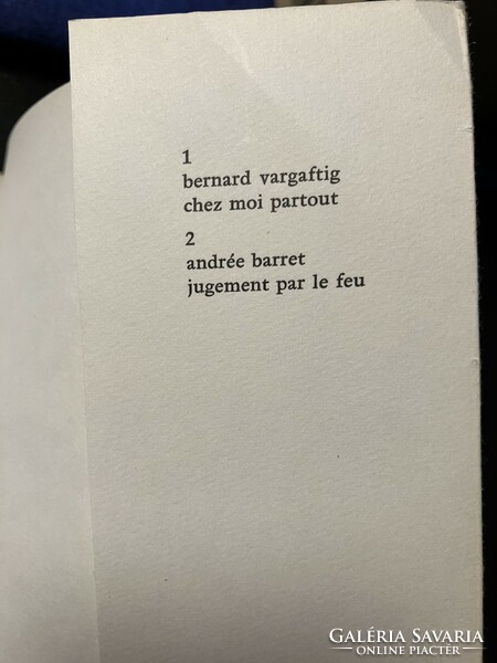 Jugement par le feu - Andrée Barret, 1965. francia nyelvű verseskötet, első kiadás, dedikált