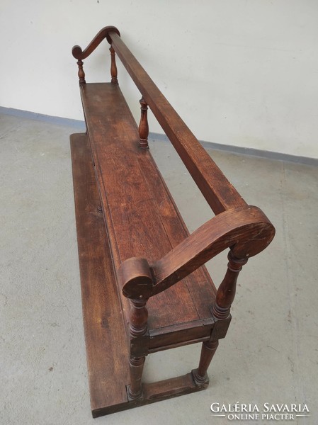 Antique baroque bench 18th - 19th century small chapel castle house of worship furniture 850 7416