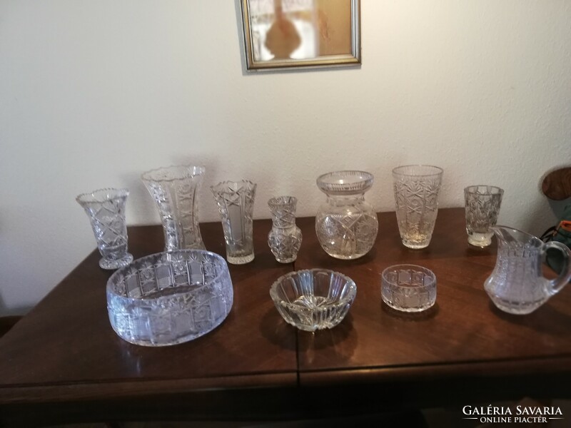 Ólomkristály vázák, tálak