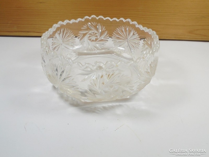 Retro old glass bowl bowl