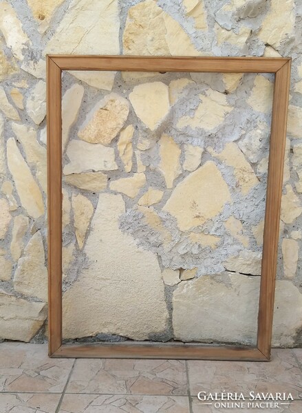 Unpainted wooden frame 61 x 80 cm