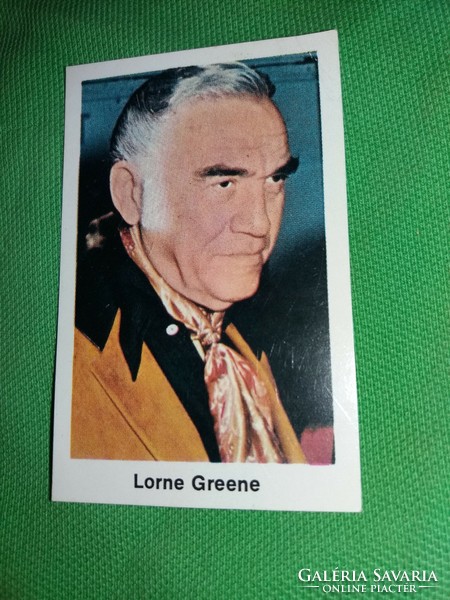 Régi Lorne Hyman Greene ( BONANZA - GALACTIKA sorozat ) színész kártya a volt JUGOSZLÁVIÁBÓL